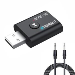 TECHONTO Bluetooth 5.0 2-in-1 Transmitter & Receiver Converter